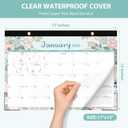 2 x 2026 Desk Calendar, Monthly Desk Pad Calendar, Jan 2026 - Jun 2027, Large Size 17"x12" Table Planner with Protect Paper, Stickers, Office Supplies and Desk Accessories for Women