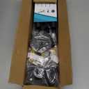 Industrial Double Curtain Rod for Windows 31 to 52 Inch, 1 Inch Heavy Duty Wrap Around Dual Curtain Rods, Adjustable Black Double Window Rods Telescoping for Windows, Living room, Sliding Glass Door