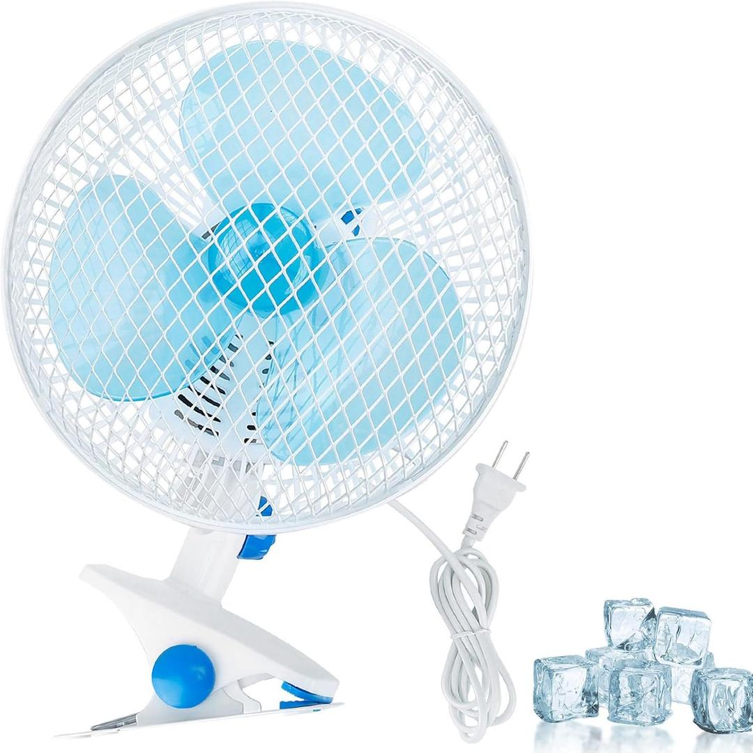 Clip on Fan, 9" Small Portable Desk Fan with Cord Powered, 2 Speeds Strong Airflow & Sturdy Clamp, Quiet Personal Cooling Fan for Baby Stroller Bedroom Home Office,Adjustable Tilt,3.94FT Cord Clip on Fan, 9" Small Portable Desk Fan with Cord Powered, 2 Speeds Strong Airflow & Sturdy Clamp, Quiet Personal Cooling Fan for Baby Stroller Bedroom Home Office,Adjustable Tilt,3.94FT Cord