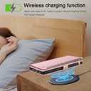 XcaseBar Compatible with Google Pixel 10/10 Pro 6.3" Wallet case with Zipper Credit Card HolderRFID Blocking,Flip Folio Book PU Phone case Shockproof Cover Women Men for Pixel 10 case Rose Gold