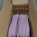 SONGMICS Velvet Hangers, Set of 50 Clothes Hanger with Rose Gold Swivel Hook, Non-Slip, and Space-Saving, 0.2-Inch Thick, 17.1-Inch Long for Coat, Shirt, Dress, Pants, Tie, Lavender Purple UCRF021GP50