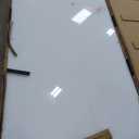 0.3mm Reinforced Metal Backing Glass White Board for Wall, 96" x 48" Extra Large Magnetic Pure White Tempered Glass Board with Frameless Design, 8' x 4' Dry Erase Board for Home, Office