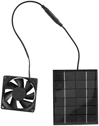 Solar Panel Fan, 2W Greenhouse Ventilation Solution Exhaust Air Ventilation Heat Dissipation Tool, Solar Panel Powered Fan Mini Ventilator, Solar Fan Exhaust Fan, For Greenhouse Shed