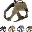 EXCELLENT ELITE SPANKER Tactical Dog Harness Vest with Handle Military Dog Harness Adjustable Training Harness No Pull Dog Harness for Small Medium Large Dogs(Ranger Green-M) (M (Chest:27.5''-35.4''))