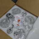 DIDUIO Semi Flush Mount Ceiling Light Kitchen Lighting Fixtures Ceiling Brushed Nickel Kitchen Cieling Light Fixtures with Clear Glass Shade for Dining Room Bedroom Living Room Hallway E26 Scoket