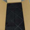 Stair Treads for Wooden Steps 15pcs - 8x30in Carpet Stairs Runner Indoor Non-Slip Stair Mats for Kids Elders and Pets (Cube Black)