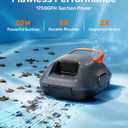 Gosvor Cordless Robotic Pool Cleaner, Pool Vacuum for Above Ground Pool Lasts 90 Min, Portable, Self-Parking, Ideal for Flat Pools up to 860 sq.ft