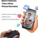 CheerTok Air - TikTok Scrolling Remote Control, Page Turner for Ebook Kindle, Bluetooth Wireless Camera Video Recording Remote for iPhone, iPad, Android, Cell Phones, Smartphones and Tablets,  White, Single Button