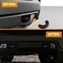 Tow Hook Covers Compatible with Chevy Silverado 1500 2007-2025, Hitch Cover Front Car Tow Hooks Compatible with GMC Sierra 1500 2007-2018 Chevrolet Silverado 1500 Accessories 2007-2025 (Black)