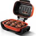 Electric Grill Outdoor, Techwood 3-1 Electric Grill for indoor/outdoor Cooking, 1300W Korean BBQ Grill with Timer Control Knob, Roast, Toast, Grill & More for Parties & Everyday Meals