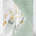WONGS BEDDING Botanical Comforter Set Queen, 7 Pieces Green Reversible Bed in a Bag Floral Leaves Bedding Soft Microfiber Queen (1 Comforter,2 Pillowcase,2 Pillow Shams,1 Flat Sheet,1 Fitted Sheet)