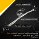 Front Windshield Wiper Motor and Linkage Assembly for Jeep Wrangler 2007-2018 Wiper Motor Replace#55077859AB, 55077859AD, 55077859AC