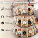 4 x COMELY Cookie Bags with Seal: Self Adhesive Cellophane Bags with Stickers, 4x4 Food Grade Bakery Supplies, 200 Pack Dessert Packaging, Airtight Moisture Protection for Snacks, 1 Sec Fast Packing