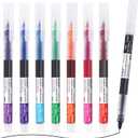 EYEYE 0.5mm Needle Tip Rollerball Pens Multicolor, 8 Assorted Colors Quick Dry Extra Fine Point Pen Smooth Writing Pens for Journaling, Note Taking, Office, School Supplies, Doodling & Gifts