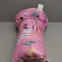 Primlect Toddler Nap Mat Extra Large Thickened 55''x35'', Soft Sleeping Bag with Detachable Minky Blanket and Pillow, Portable for Daycare, Preschool, Kindergarten, Travel, Boys and Girls (Pink Mermaid)