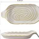 Ceramic Spoon Rest for Stove Top,Large Shape Spoon Holder for Kitchen Countertop,Cooking Kitchen Spoon Rest Utensil Rest Spatula,White