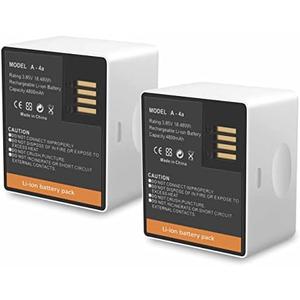 VMA5400 Battery Replacement for Arlo Pro 3/Pro 4/Ultra/Ultra 2 Cameras,2 Pack 4800mAh Rechargeable Battery For VMC5040 VMS5240 VMC4040P VMC4041P VMS4240P VMC4050P VMC4250P VMS4340P VMC4350P VMC4450P