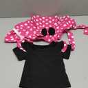 IBTOM CASTLE Polka Dots Tutu Costume for Baby Girl Princess 1st Birthday Party,Dress Up w/Overall Suspender Skirt,Headband 30, 6-9 Months