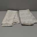 jinchan Boho Linen Kitchen Curtains 45 Inch Bohemian Geometric Striped Small Window Curtains Light Filtering Farmhouse Country Rustic for Bathroom Living Room 2 Panels Grey (Privacy | Grey on Beige)