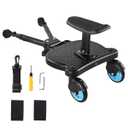 Universal Stroller Board with Detachable Seat Suitable for Most Brands of Strollers, Stroller Board Attachment for Toddler, Stroller with Standing Platform, Holds Children Up to 55lbs