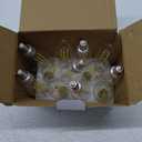 FLSNT 5000K Daylight B10 Dimmable LED E12 Candelabra Bulbs, 40W Equivalent LED Chandelier Light Bulbs, 450LM, Clear Glass Finishing, 12 Pack UL,CA65 Listed.