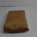 Timeper Gold Brown Pleat Back Tab Velvet Curtains W104 x L84 inches 1 Panel, Room Darkening Solid Home Decor Curtains for Bedroom Living Dining Room Thermal Insulated Luxury Super Soft Window Drapes (104"W x 84"L (Pack of 1), Gold Brown)