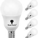 4 Pack BlueX G14 LED Bulb 4 Pack E17 Intermediate Base, 6W (60W Equivalent), 600 Lumens, Non-Dimmable 120V Small Globe LED Bulb for Kitchen, Pendant Fixtures, Dinning Room (5000K - Daylight)