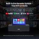 InAndOn Karaoke Machine: All-in-one Karaoke Player with 12.2" HD Touchscreen, 2 UHF Wireless Mics, 800W Peak Power 6.5in Subwoofers Professional KTV Singing Karaoke Machine System Black
