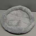 Round Cat Bed Washable Cat Donut Bed with Non-Slip Bottom Comfortable Soft Pet Bed for Indoor Cats/Gray Diameter: 15.75"