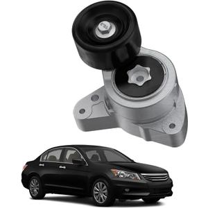 Belt Tensioner Assembly with Pulley(2.0L/2.3L/2.4L) Compatible with Honda CR-V 2002-2014 Accord 2003-2007 Civic 2006-2015 Element 2003-2011, Acura TSX CSX RDX ILX#38278 31170RAAA01 31170PNA023
