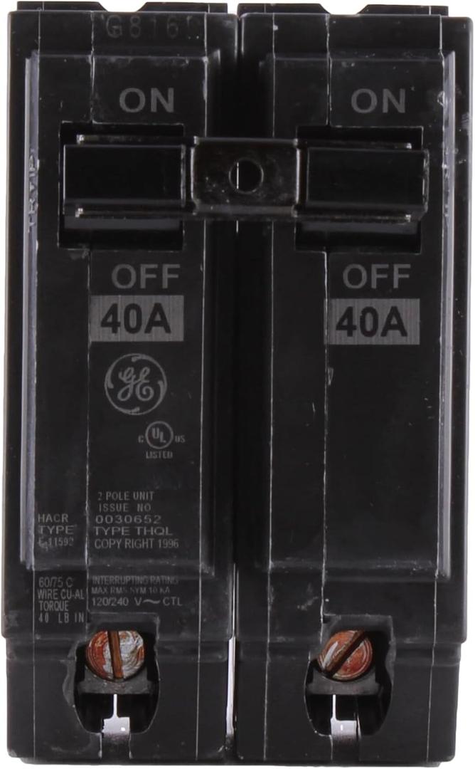 General Electric THQL2140 Circuit Breaker, 2-Pole 40-Amp Thick Series