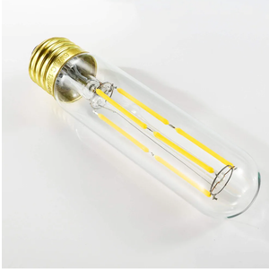 E26 Led Bulb 60 Watt Dimmable Edison Led Tube Bulbs 600L Soft White Incandescent Tubular Light Bulb 6W Equivalent Clear Glass E26 Base Lamp Bulb for Display Cabinet Showcase Piano,2 Pack