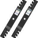 GICOOL GY20850 Mulching Blades for John Deere 42 inch Deck, 7-Point Star Mower Blades for D110 D130 D105 S100 E100 E120 E130 Z225 LA105, Replace GX22151 AM141033 AM141031, 2-Pack