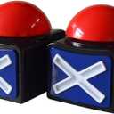 Game Answer Buzzer 2 Pcs, Game Buzzer Alarm Sound Play Button with Light Trivia Quiz Got Talent Buzzer Toys for Kids Adult