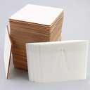 50 Unfinished Blank Wood Pieces 4 Inch with 26 Letters Stencils for Wall Decor Home Decoration DIY Craft Projects