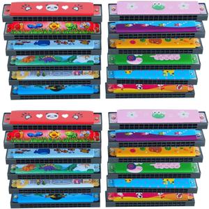 Harmonica for Kids Birthday Party Favor, 24Pcs Kids Harmonica Toy Gift, 16 Holes Toddler Harmonicas, Party Favors for Goodie Bags