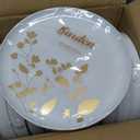 Garden Plates Combo 8.6″ & 10.6″ Gold (20 Count)