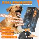 2026 Anti Barking Device for Dogs, Automatic Ultrasonic Dog Bark Deterrent with AI Detection, 2 Enhanced Emitters, 4 Adjustable Modes, IPX6 Rechargeable Stop Barking Device for Indoor Outdoor