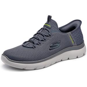 Skechers Men's Summits High Range Hands Free Slip-in Sneaker, Charcoal, 10.5