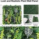 4 Pack 20"x20"Grass Wall Panels-Artificial Boxwood Panels for Greenery Wall Backdrop,UV-Protected Greenery Wall Backdrop Faux Greenery for Indoor Outdoor Decor,Garden Fence,Wedding,Privacy Screen