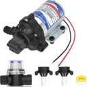 Automatic-Demand Diaphragm Pump 2088-343-135, 12V DC, 3.0 GPM With Viton Valves, 45 PSI Demand Switch, Santoprene Diaphragm, Self-Priming, MAX 10 AMPS, 1/2"-14 NPSM Port