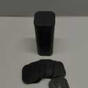 shouwuhho 8 Pack Furniture Risers Adjustable Bed Risers Heavy Duty Lifts Height 1", Square Stackable Bed Risers 1, 2 or 3 Inch for Desk Leg Table Couch Sofa Chair Bed Frame Legs Dorm, Black