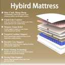 10 Inch Full Size Mattress in a Box, Hybrid Cooling Gel Memory Foam & Pocketed Coils, Medium Firm, CertiPUR-US Certified, Pressure Relief, Motion Isolation