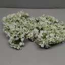 Hollyone 2Pcs Small Artificial Baby Breath Flowers Wreath 10 Inch White for Front Door Decor Faux Gypsophila Wreath Fake Baby Breath Flower Garland Candle Ring Kitchen Cabinet Chairs Tabletop Decor