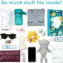 Swanoo Stroller Caddy Organizer With Cup Holder, Non Slip Straps Bag for Phone, Pet Stroller Accessories, Universal Fits Uppababby Vista v2 Wonderfold Wagon, Doona and More