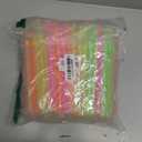 100 pcs Flexible Drinking Straws Individually Wrapped,0.39inch Extra-wide Bendy Straws, Bubble Boba Milkshake Smoothie (100, polychrome)