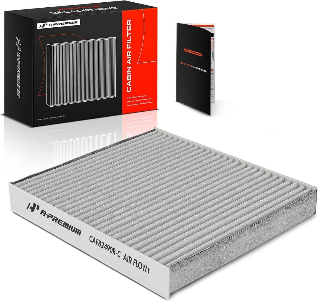 A-Premium Cabin Air Filter with Activated Carbon Compatible with Honda CR-V CRV 1997-2001, Insight 2000-2006, Replaces# 80291ST3505, 80291ST3515