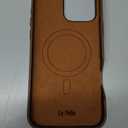 Le Pelle - Handcrafted Premium Italian Leather Case for iPhone 16 Pro Max - Compatible with Magsafe - Two-Tone Effect with Unique Patina Over Time - Cocoa Brown