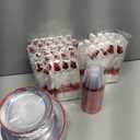 350pcs Plastic Dinnerware Set,Clear and Red Disposable Plastic Plates for 50 Guests Include 100 Plastic Plates,150 Plastic Silverware Set,50 Cups and 50 Pre Rolled Napkins for Father's Day