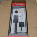 Kwikset San Clemente Front Door Lock Handle and Deadbolt Set, Entry Handleset Exterior with Interior Reversible Lever, Matte Black, Pick Resistant SmartKey Rekey Deadbolt Security